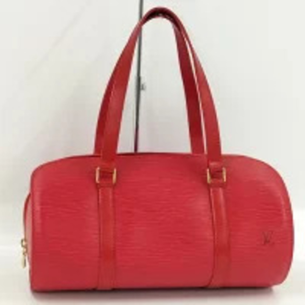 LOUIS VUITTON Soufflot Epi Handbag Castilian Red